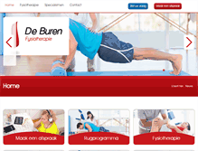 Tablet Screenshot of fysiotherapiedeburen.nl
